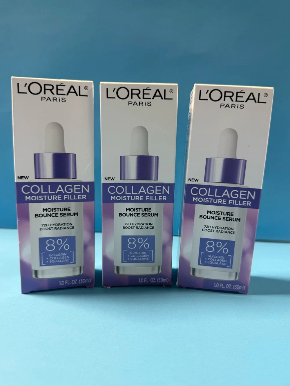 L'Oreal Collagen Moisture Filler Serum - Purple & White